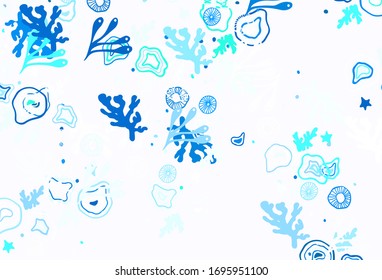 Light Blue, Green vector pattern with random forms. Illustration with colorful gradient shapes in abstract style. Best smart design for your business.