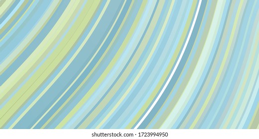 Light Blue, Green vector pattern with curved lines. Bright illustration with gradient circular arcs. Template for your UI design.