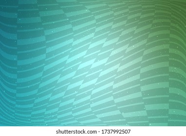 Light Blue, Green vector pattern with sharp lines. Shining colored illustration with sharp stripes. Smart design for your business advert.