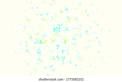 Light Blue, Green vector pattern with artificial intelligence network. Abstract illustration with links and dots of AI. Design for depiction of cyber innovations.