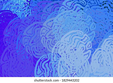 Light Blue, Green vector pattern with wry lines. Colorful geometric sample with gradient lines.  Best design for your business.