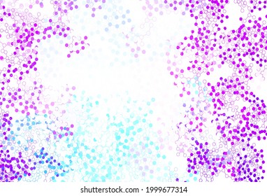 Light Blue, Green vector pattern with artificial intelligence network. Abstract illustration with links and dots of AI. Template for ads of intellect, innovations.