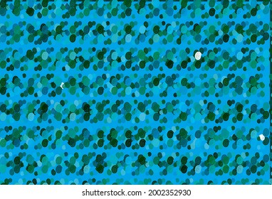 Light Blue, Green vector pattern with curved circles. Geometric illustration in marble style with gradient.  New composition for your brand book.