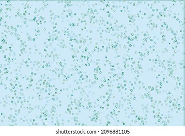 Light Blue, Green vector pattern with spheres. Illustration with set of shining colorful abstract circles. Design for business adverts.