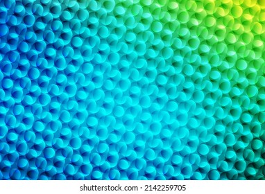 Light Blue, Green vector pattern with spheres. Modern abstract illustration with colorful water drops. Pattern for futuristic ad, booklets.