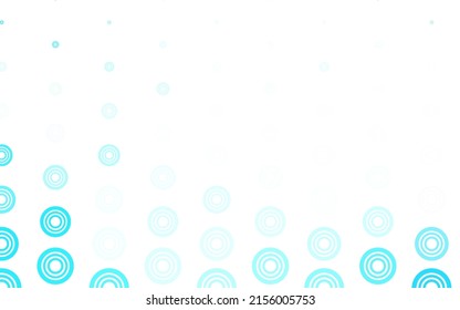 Light Blue, Green vector pattern with spheres. Modern abstract illustration with colorful water drops. New template for your brand book.