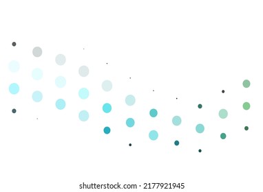 Light Blue, Green vector pattern with spheres. Blurred bubbles on abstract background with colorful gradient. Design for posters, banners.