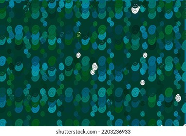 Light Blue, Green vector pattern with liquid shapes. Shining crooked illustration in marble style. Marble design for your web site.