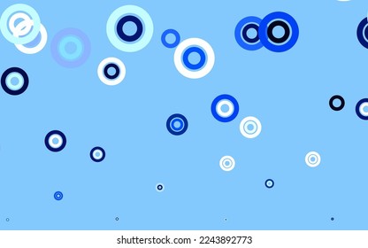 Light Blue, Green vector pattern with spheres. Blurred decorative design in abstract style with bubbles. New template for your brand book.