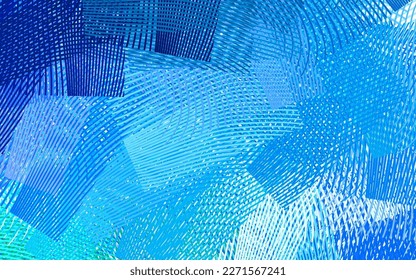Light Blue, Green vector pattern with wry lines. Glitter abstract illustration with wry lines. Abstract design for your web site.