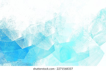 Light Blue, Green vector pattern with random forms. Colorful chaotic forms with gradient in modern style. Best smart design for your business.