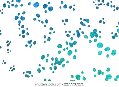 Light Blue, Green vector pattern with lava shapes. Creative geometric illustration in marble style with gradient. The elegant pattern for brand book.