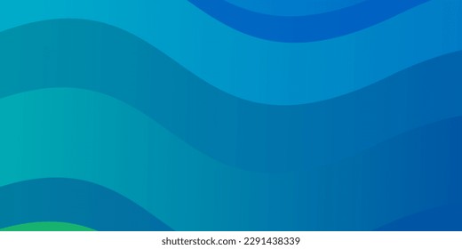 Light Blue, Green vector pattern with curves. Colorful illustration in circular style with lines. Pattern for websites, landing pages.