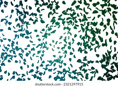 Light Blue, Green vector pattern with chaotic shapes. Colorful chaotic forms with gradient in modern style. Background for a cell phone.
