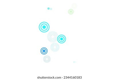 Light Blue, Green vector pattern with spheres. Illustration with set of shining colorful abstract circles. Pattern for textures of wallpapers.