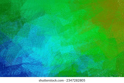 Light Blue, Green vector pattern with curved lines. Shining colorful illustration in simple curve style. Business design for posters, banners.