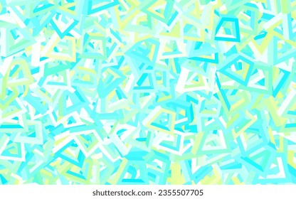 Light Blue, Green vector pattern with random forms. Decorative design in abstract style with random forms. Modern design for your business card.