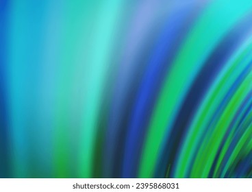 Light Blue, Green vector pattern with bubble shapes. Shining illustration, which consist of blurred lines, circles. Brand new design for your ads, poster, banner.