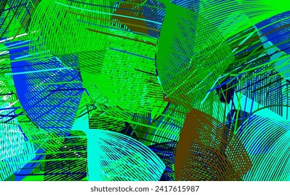Light Blue, Green vector pattern with random forms. Illustration with colorful gradient shapes in abstract style. Elegant design for wallpapers.