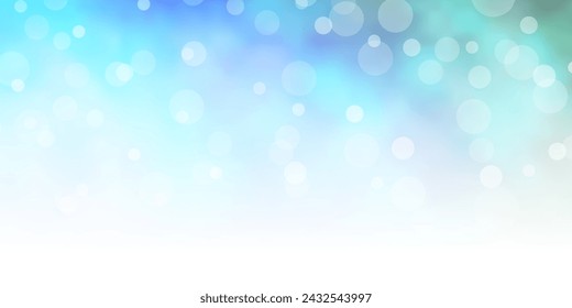 Light Blue, Green vector pattern with circles. Abstract colorful disks on simple gradient background. Design for your commercials.