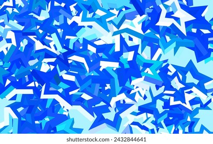 Light Blue, Green vector pattern with christmas stars. Shining colored illustration with stars. Pattern for astronomy websites.