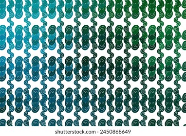 Light Blue, Green vector pattern with liquid shapes. Shining crooked illustration in marble style. Marble design for your web site.