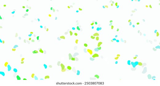 Light blue, green vector pattern with abstract shapes. Illustration with colorful shapes in abstract style. Elegant design for wallpaper set.