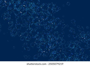 Light Blue, Green vector pattern with spheres. Modern abstract illustration with colorful water drops. Completely new template for your brand book.