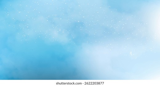 Light Blue, Green vector pattern with night sky stars. Shining illustration with sky stars on abstract template. 