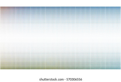 Light blue, green vector pattern of geometric circle shapes. Colorful mosaic banner. Geometric background with colored disks.