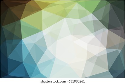 Light Blue, Green vector Pattern.  triangular template. Geometric sample. Repeating routine with triangle shapes. New texture for your design. Pattern can be used for background.