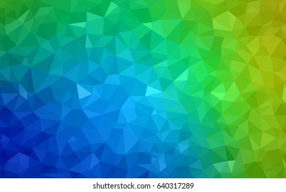 Light Blue, Green vector Pattern.  triangular template. Geometric sample. Repeating routine with triangle shapes. New texture for your design. Pattern can be used for background.