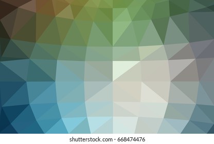 Light Blue, Green vector Pattern.  triangular template. Geometric sample. Repeating routine with triangle shapes. New texture for your design. Pattern can be used for background.