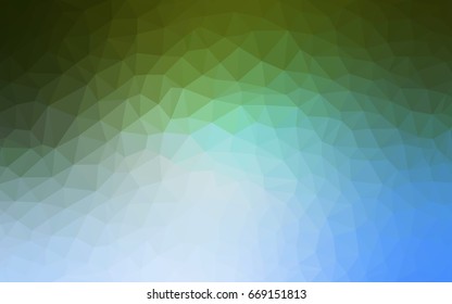 Light Blue, Green vector Pattern.  triangular template. Geometric sample. Repeating routine with triangle shapes. New texture for your design. Pattern can be used for background.