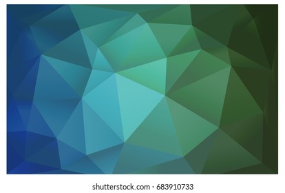 Light Blue, Green vector Pattern.  triangular template. Geometric sample. Repeating routine with triangle shapes. New texture for your design. Pattern can be used for background.