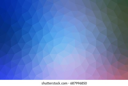 Light Blue, Green vector Pattern.  triangular template. Geometric sample. Repeating routine with triangle shapes. New texture for your design. Pattern can be used for background.