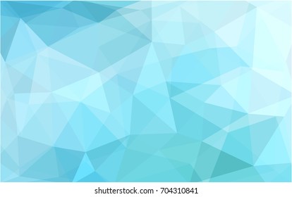 Light Blue, Green vector Pattern.  triangular template. Geometric sample. Repeating routine with triangle shapes. New texture for your design. Pattern can be used for background.