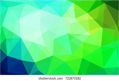 Light Blue, Green vector Pattern.  triangular template. Geometric sample. Repeating routine with triangle shapes. New texture for your design. Pattern can be used for background.