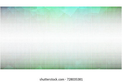 Light Blue, Green vector pattern of geometric circle shapes. Colorful mosaic banner. Geometric background with colored disks.