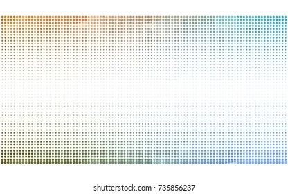Light Blue, Green vector pattern of geometric circle shapes. Colorful mosaic banner. Geometric background with colored disks.