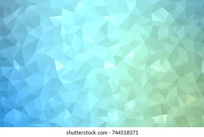 Light Blue, Green vector Pattern.  triangular template. Geometric sample. Repeating routine with triangle shapes. New texture for your design. Pattern can be used for background.