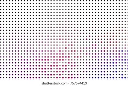 Light Blue, Green vector pattern with colored spheres. Geometric sample of repeating circles on white background in halftone style.