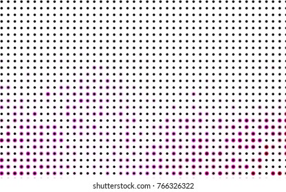 Light Blue, Green vector pattern with colored spheres. Geometric sample of repeating circles on white background in halftone style.