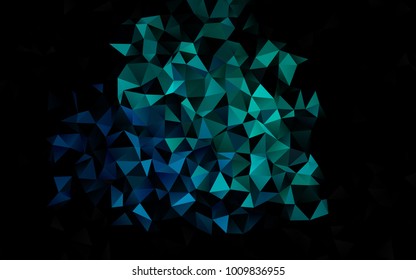 Light Blue, Green vector polygon abstract background. Creative geometric illustration in Origami style with gradient. The textured pattern can be used for background.