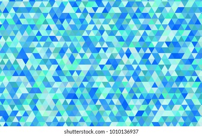 Light Blue, Green vector polygon abstract pattern. A sample with polygonal shapes. The completely new template can be used for your brand book.