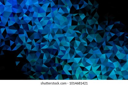 Light Blue, Green vector polygon abstract template. An elegant bright illustration with gradient. The completely new template can be used for your brand book.