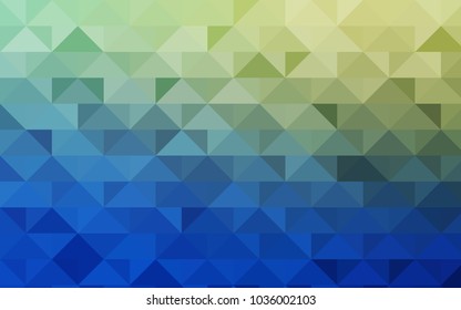 Light Blue, Green vector polygon abstract pattern. Colorful illustration in abstract style with gradient. The textured pattern can be used for background.