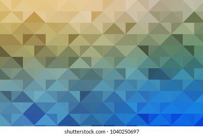 Light Blue, Green vector polygon abstract background. Shining colored illustration in a brand-new style. The elegant pattern can be used as part of a brand book.