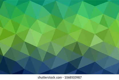 Light Blue, Green vector polygon abstract background. Glitter abstract illustration with an elegant design. A completely new template for your business design.