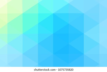 Light Blue, Green vector polygon abstract layout. Glitter abstract illustration with an elegant design. A completely new template for your business design.
